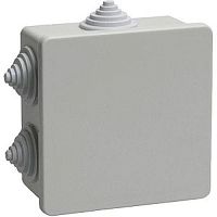 Коробка распределительная IEK ОП 85х85х40мм IP44 серый картинка 